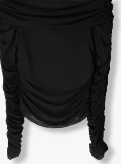 grijze gestuz top messigz offshoulder