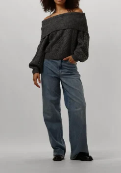 grijze gestuz trui adiegz off shoulder