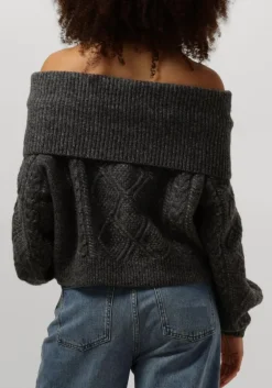 grijze gestuz trui adiegz off shoulder