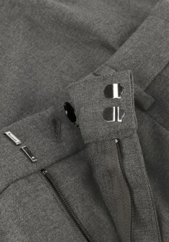 grijze gestuz wijde broek gzpaula melange mw wide pants