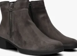 grijze hartjes enkelboots h rits booty