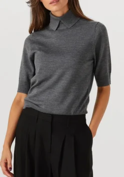 grijze herskind top perry knit blouse