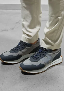 grijze hogan lage sneakers h601 allacciato