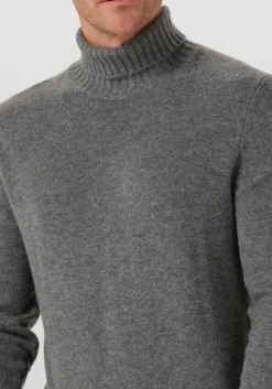 grijze leurink knit coltrui trani col