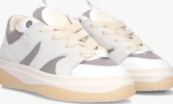 grijze mason garments lage sneakers venice tricolore