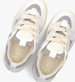 grijze mason garments lage sneakers venice tricolore