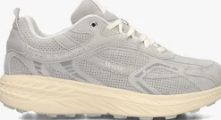 grijze mercer amsterdam lage sneakers the re-run max perforated