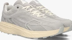 grijze mercer amsterdam lage sneakers the re-run max perforated