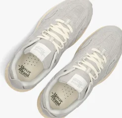 grijze mercer amsterdam lage sneakers the re-run max perforated