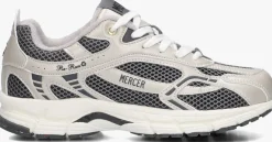 grijze mercer amsterdam lage sneakers the re-run champagne