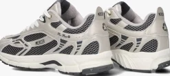 grijze mercer amsterdam lage sneakers the re-run champagne