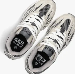 grijze mercer amsterdam lage sneakers the re-run champagne