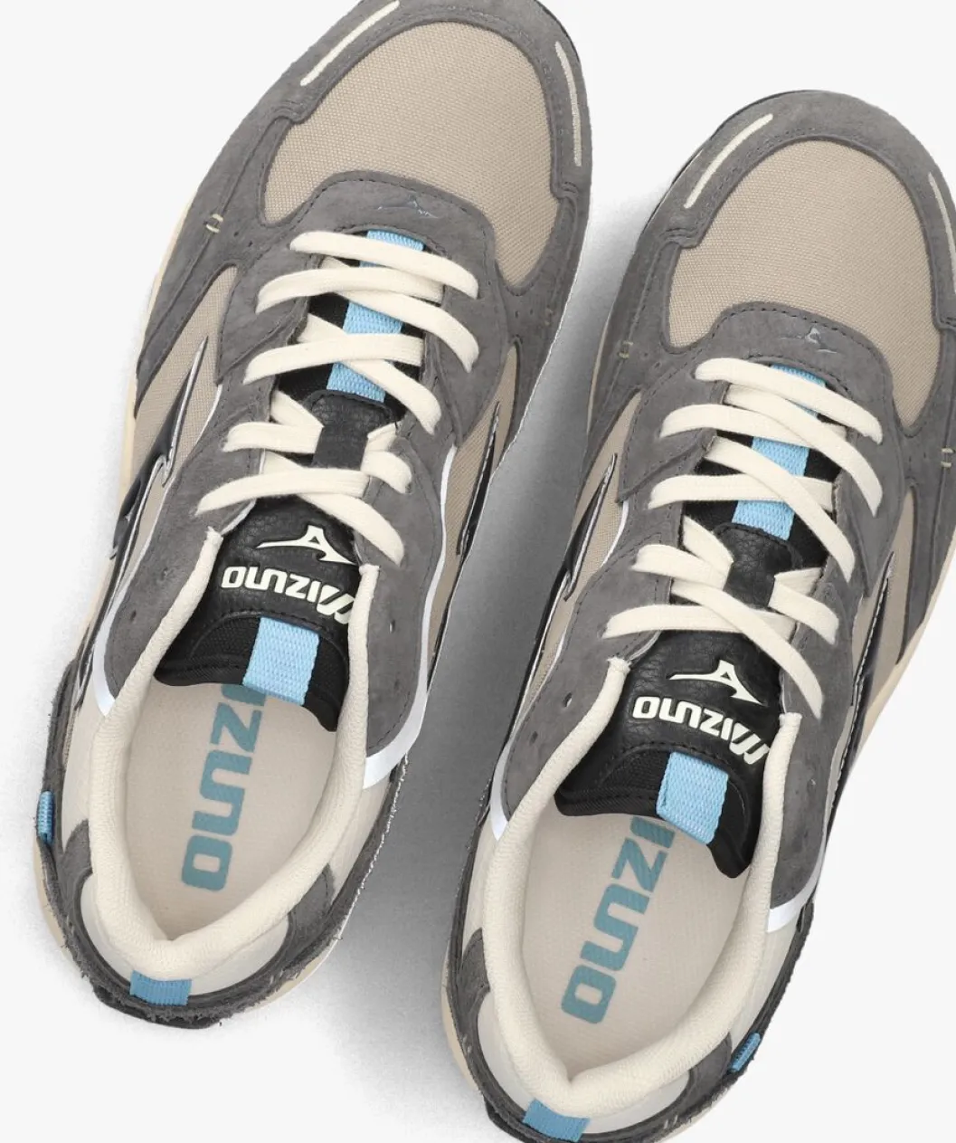 grijze mizuno lage sneakers sky medal heren