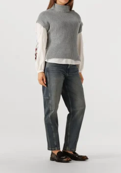 grijze mos mosh coltrui mmbiola bine knit vest