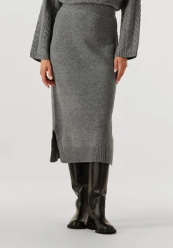 grijze mos mosh midirok mmbryndis knit skirt