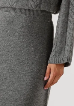 grijze mos mosh midirok mmbryndis knit skirt