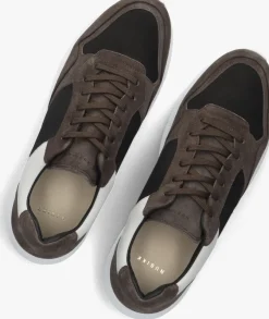 grijze nubikk lage sneakers rock road wave