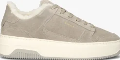 grijze nubikk lage sneakers basket teddy