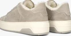 grijze nubikk lage sneakers basket teddy