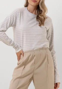 grijze penn & ink tops & t-shirts 516 sweater stripe