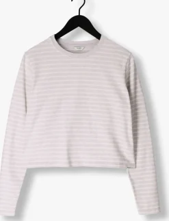 grijze penn & ink tops & t-shirts 516 sweater stripe