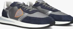 grijze philippe model lage sneakers tropez 2.1 fluor