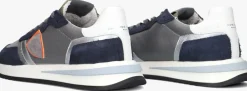 grijze philippe model lage sneakers tropez 2.1 fluor