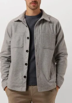 grijze profuomo overshirt overshirt check