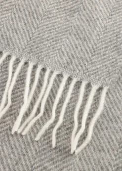 grijze profuomo sjaal scarf lambswool