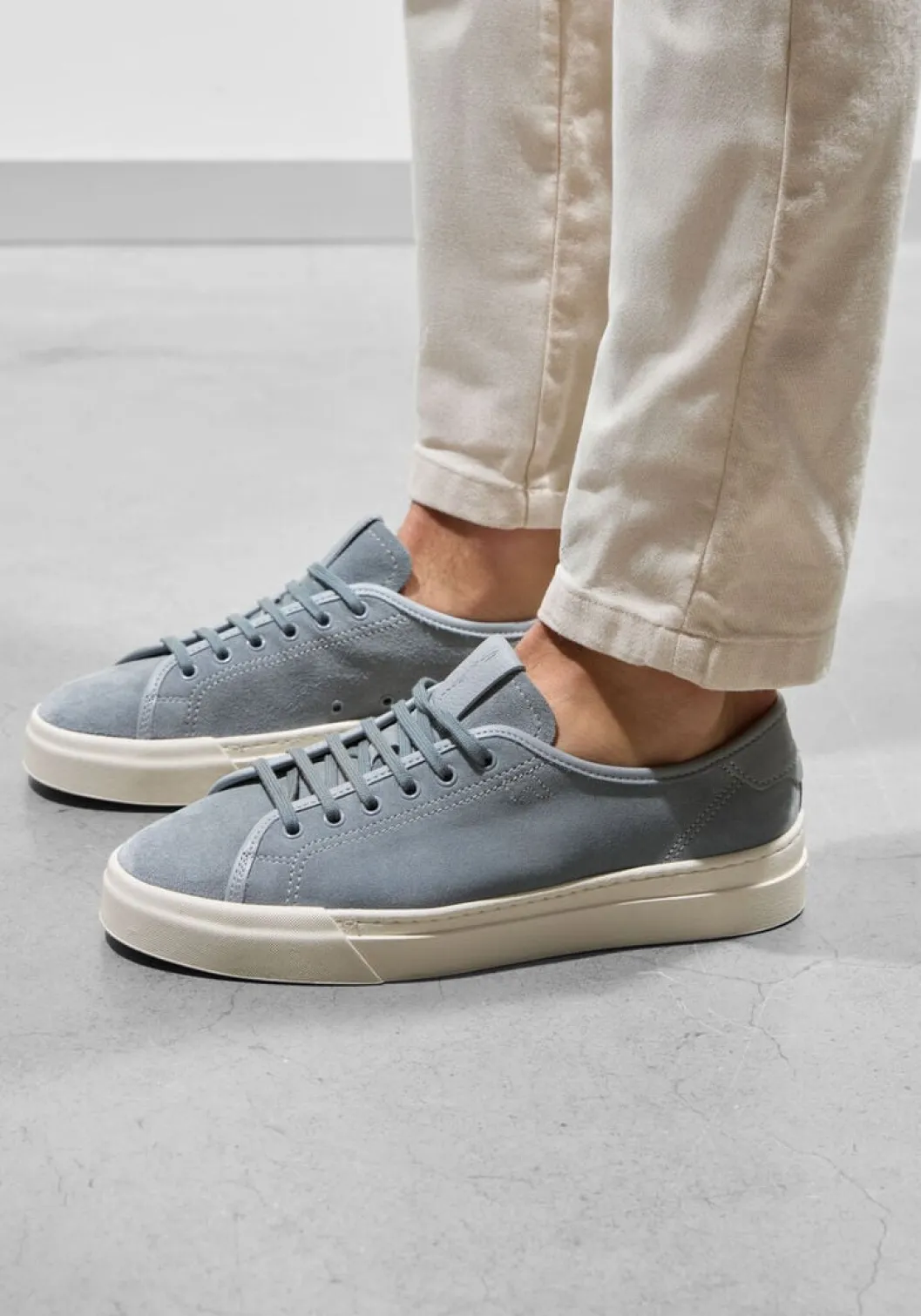 grijze santoni sneakers volee d