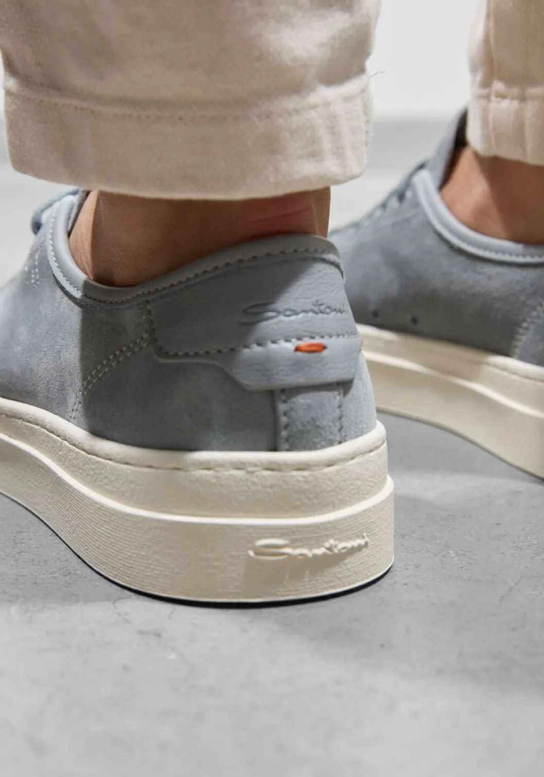 grijze santoni sneakers volee d