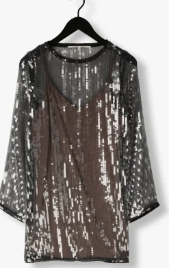grijze second female mini jurk posh dress