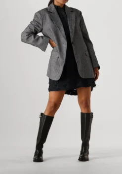 grijze second female mini jurk carey tunic dress