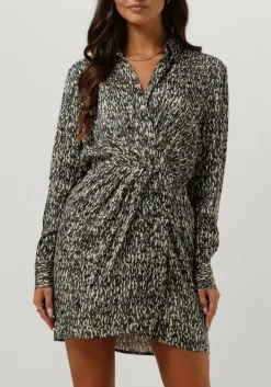 grijze second female mini jurk luna dress