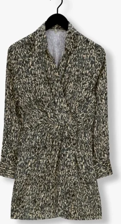 grijze second female mini jurk luna dress