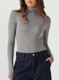 grijze second female vest matima t-neck tee