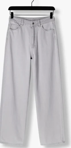 grijze second female wide jeans denira denim jeans