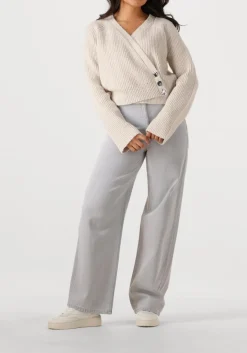 grijze second female wide jeans denira denim jeans