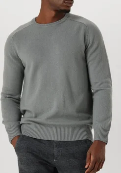 grijze stefano lauran trui crew l