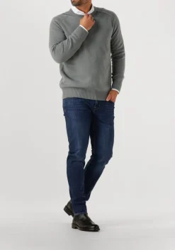 grijze stefano lauran trui crew l