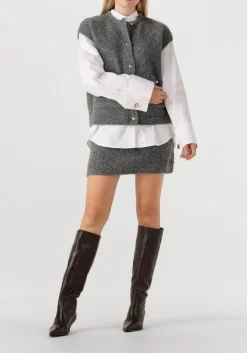 grijze studio ar minirok lexi boucle knit