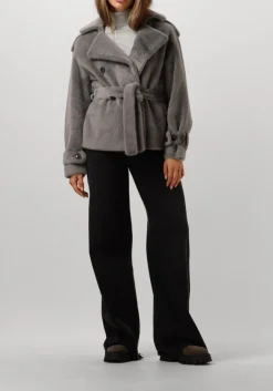 grijze summum coltrui turtle neck sweater soft viscose polyamide knit