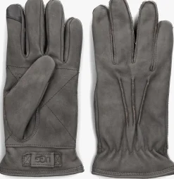 grijze ugg handschoenen point leather glove