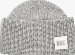 grijze ugg muts exaggerated cuff beanie