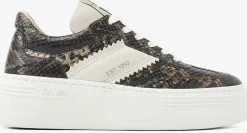 grijze via vai lage sneakers isa romi