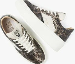 grijze via vai lage sneakers isa romi