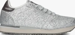 grijze woden lage sneakers ydun icon glitter