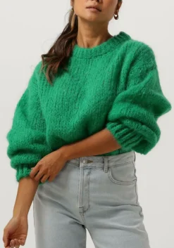 groene american dreams trui leonnie alpaca pullover