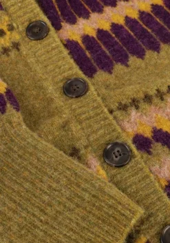 groene antik batik trui mohi cardigan