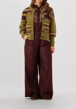 groene antik batik trui mohi cardigan